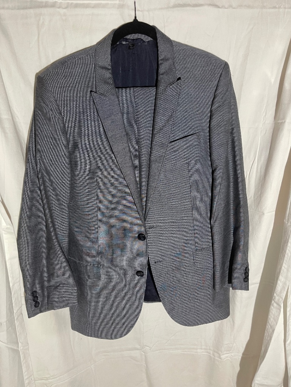 HUGO by Hugo Boss Men’s Gray Suit – 40R / EU 50 – Modern Fit 2-Piece